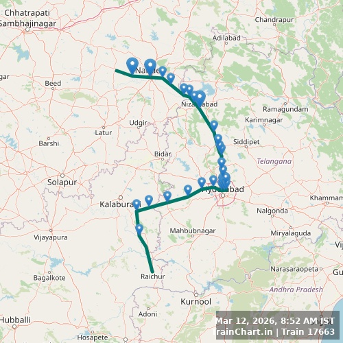 train 17663 map