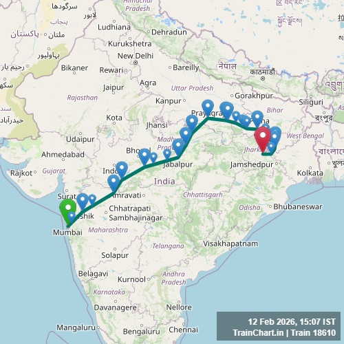 train 18610 map