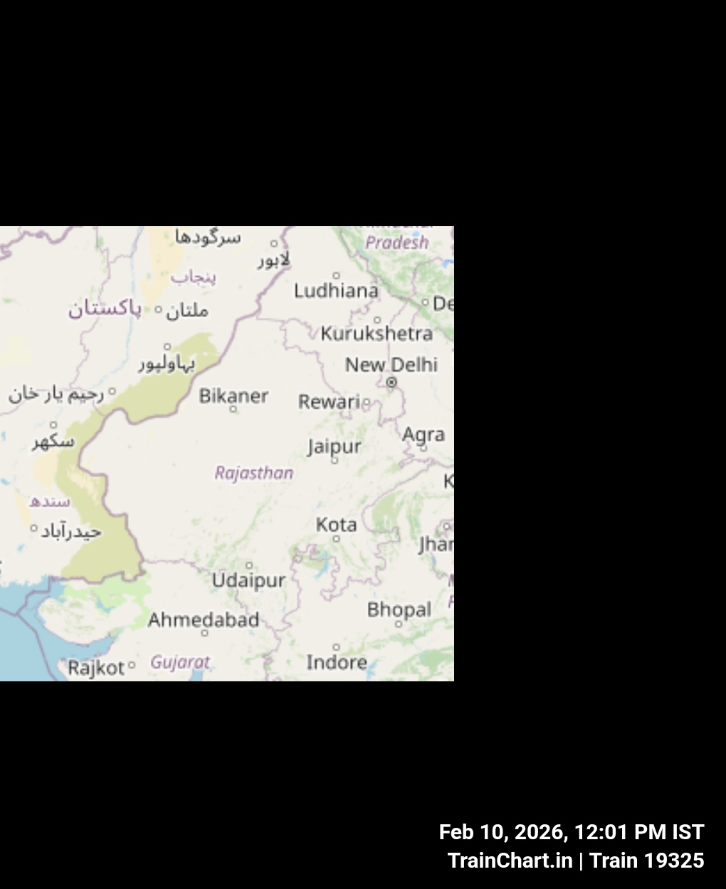 train 19325 map