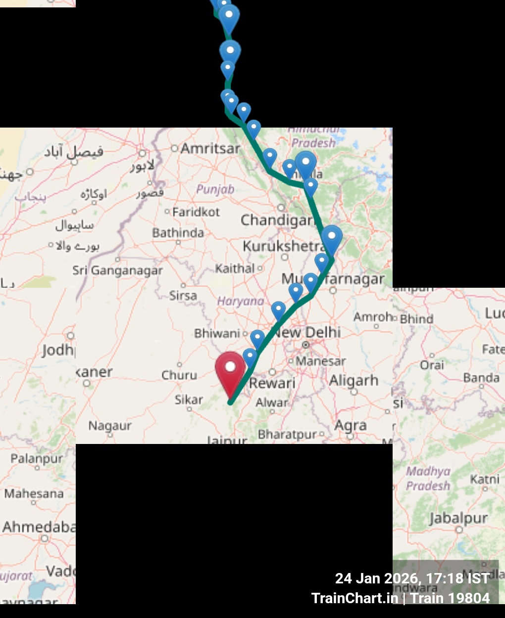 train 19804 map