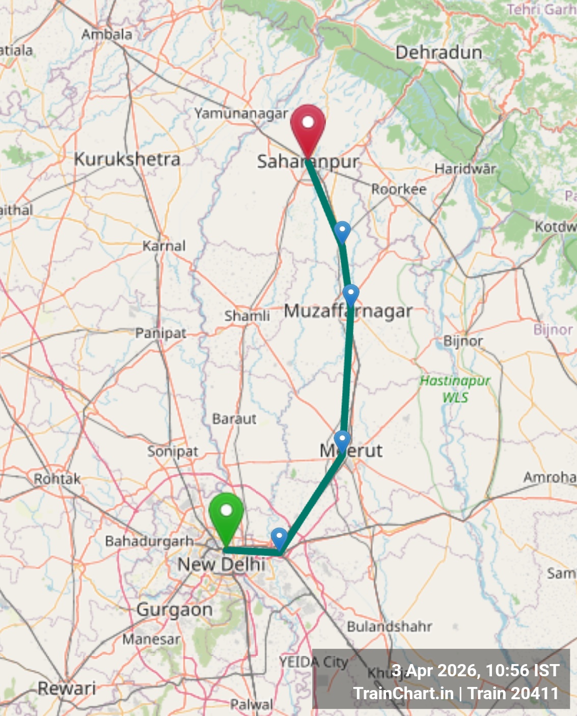 train 20411 map