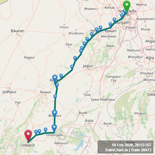 20473 train coach position running status with live route map