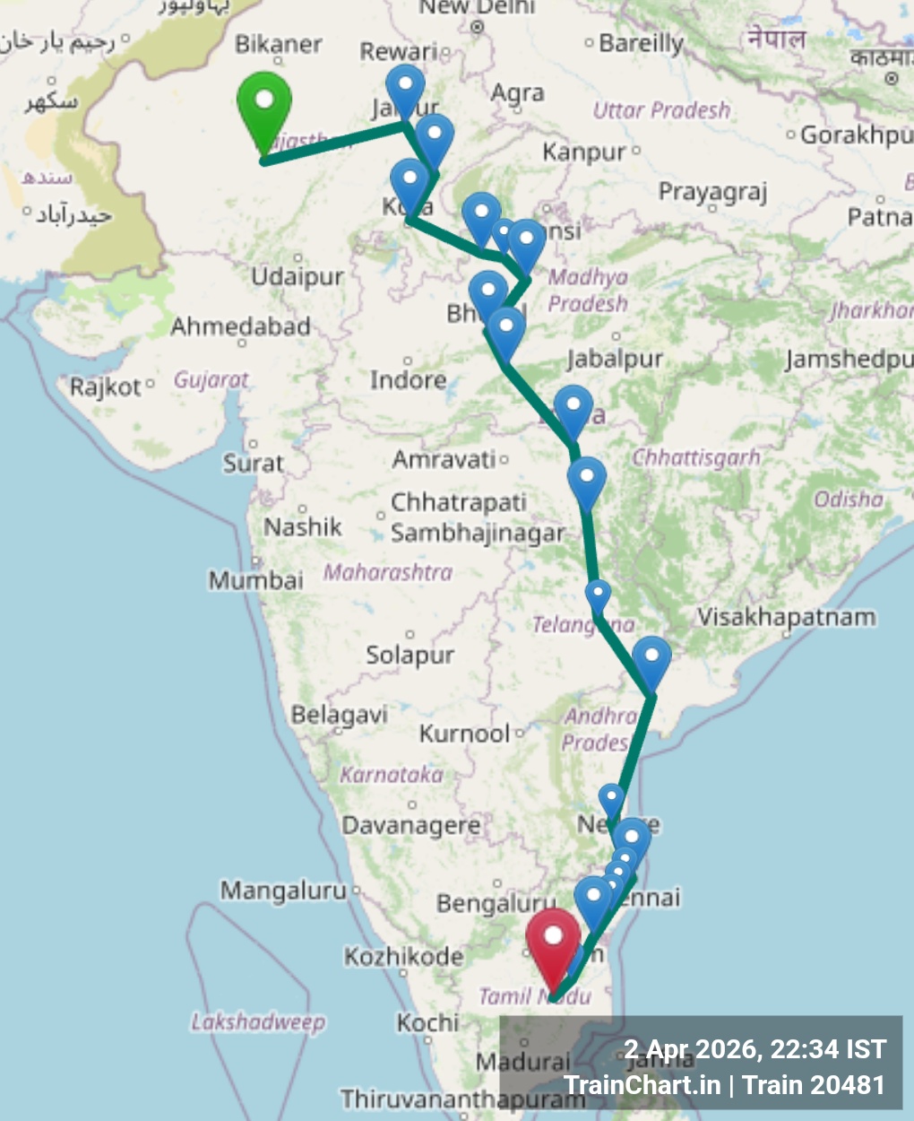 train 20481 map
