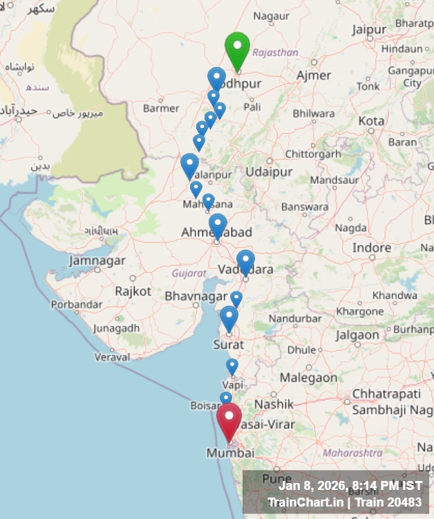 train 20483 map