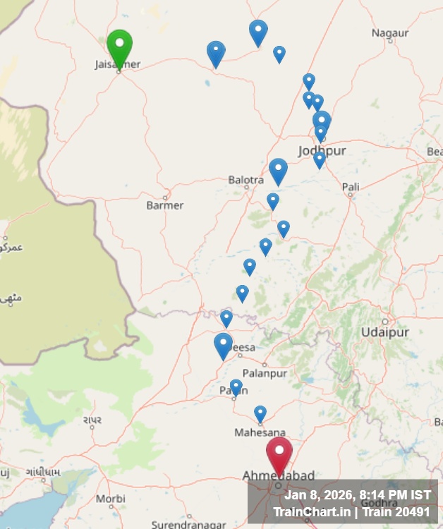 train 20491 map