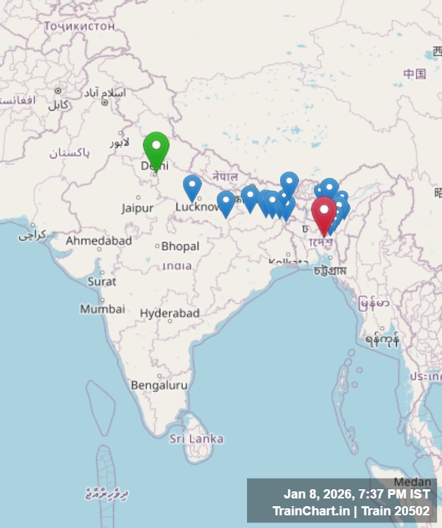 train 20502 map