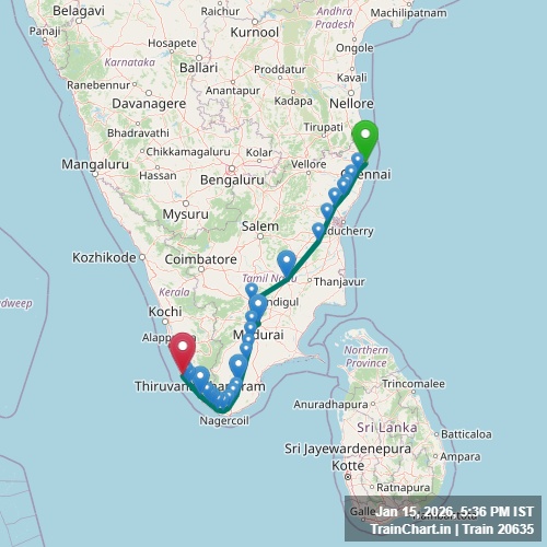 train 20635 map