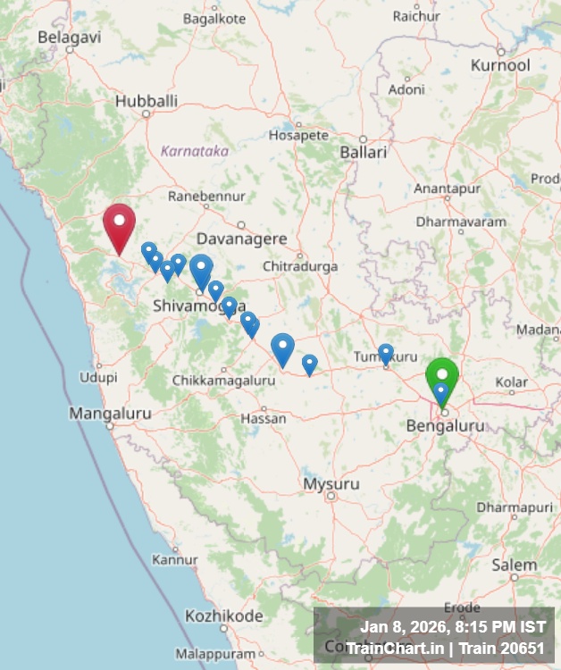 train 20651 map