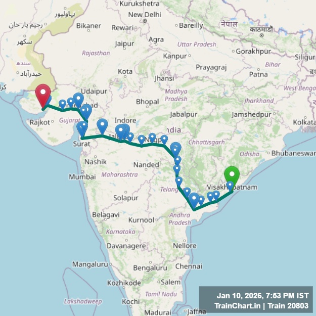 train 20803 map