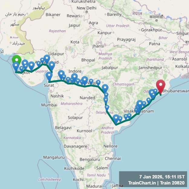train 20820 map