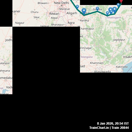 train 20844 map