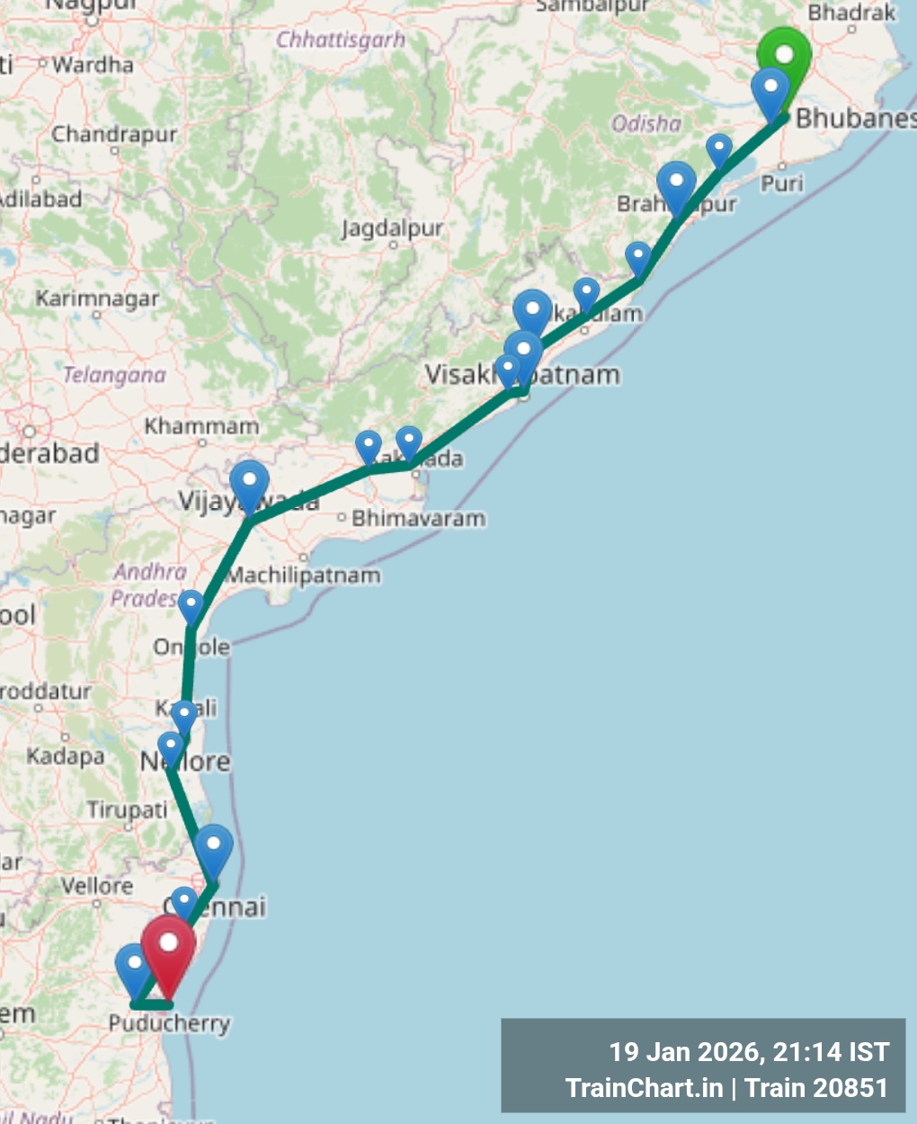 train 20851 map
