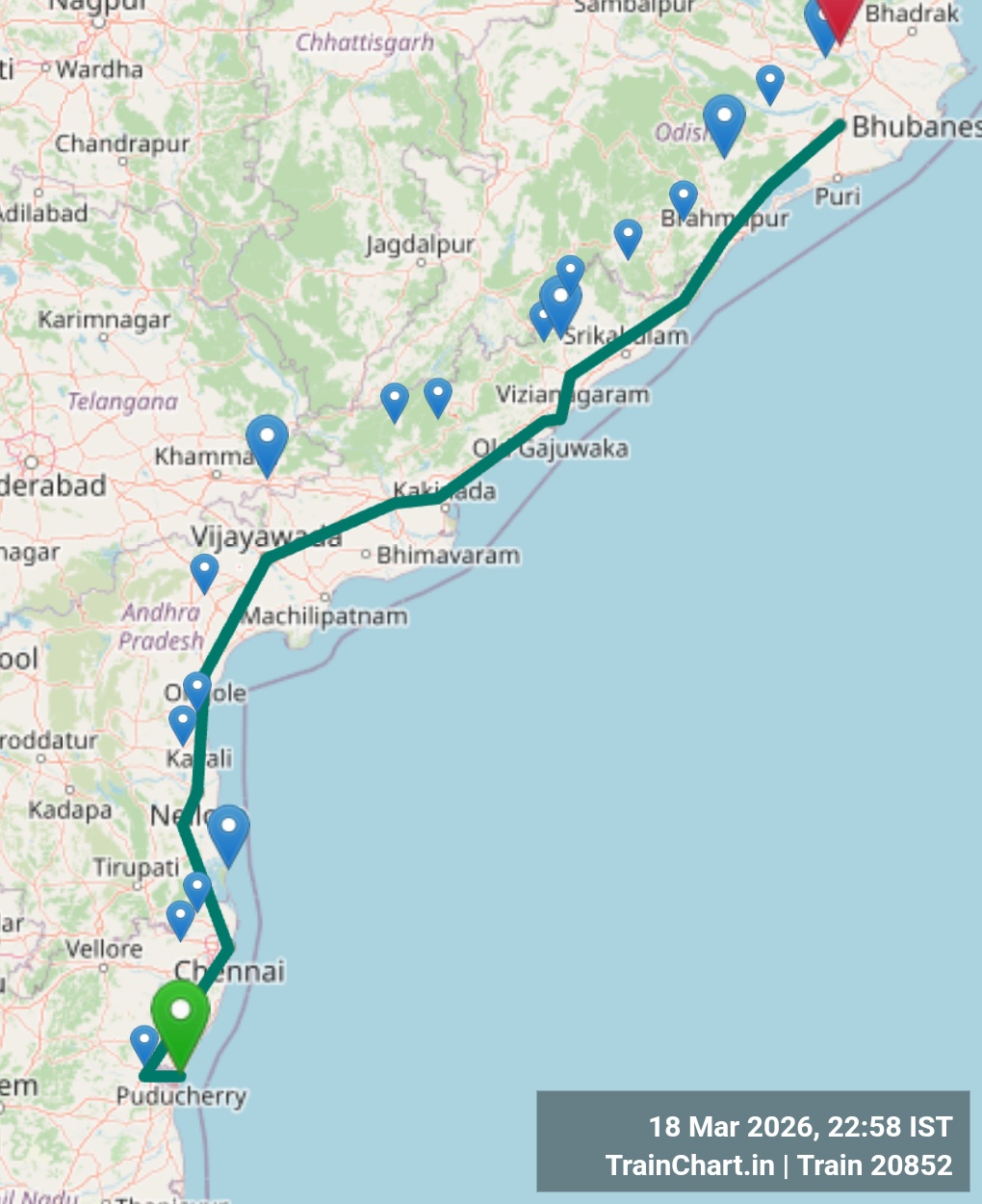 train 20852 map