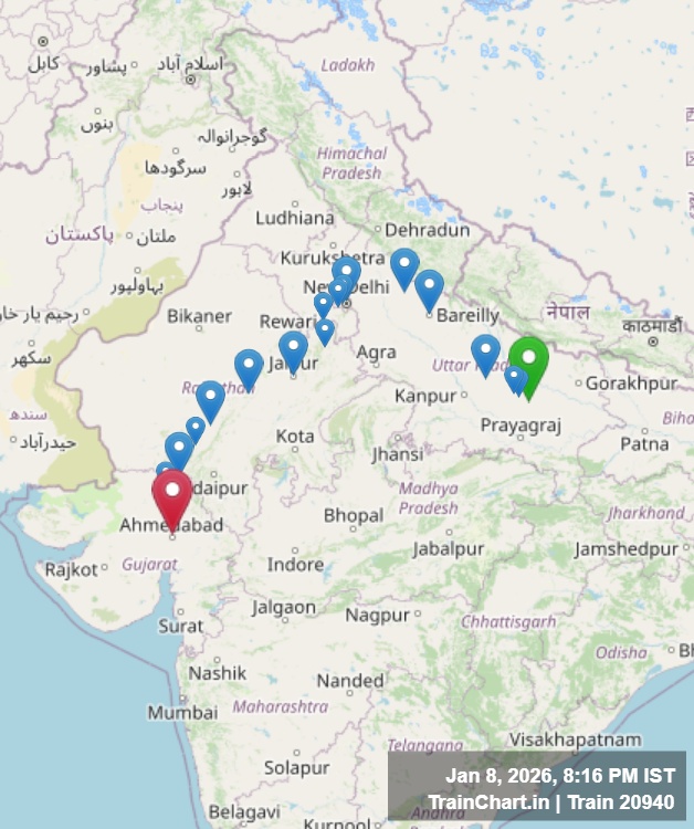 train 20940 map