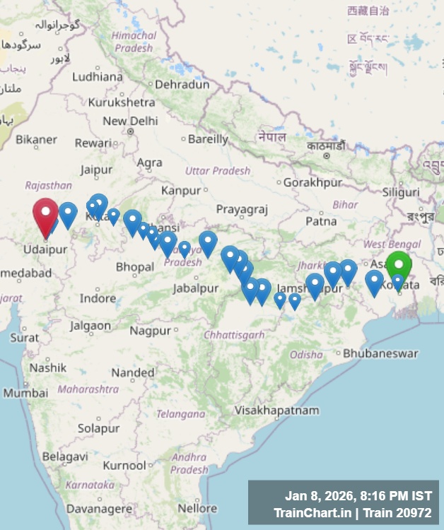 train 20972 map