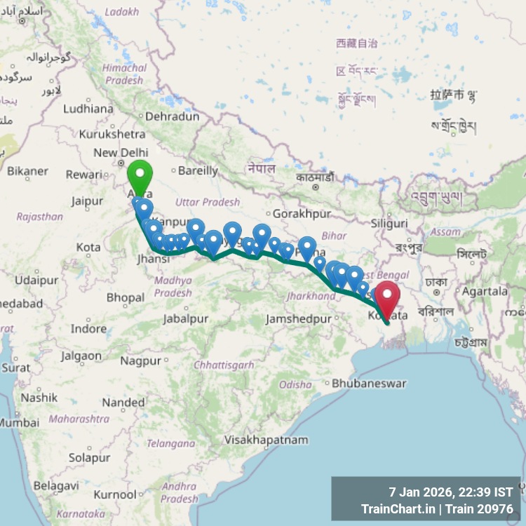 train 20976 map