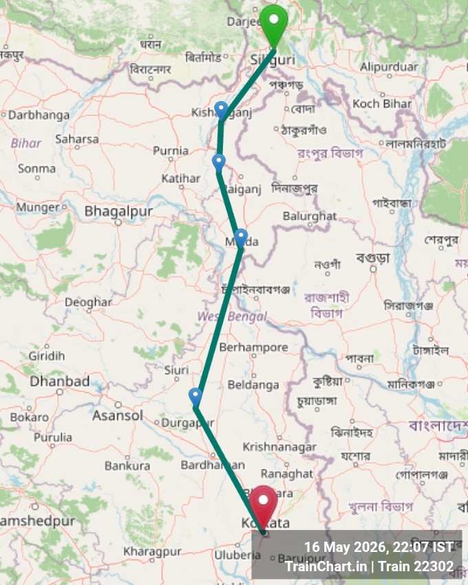 train 22302 map