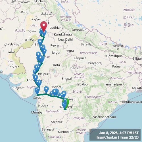 train 22723 map