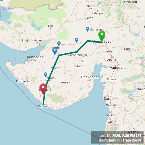 train 26901 map