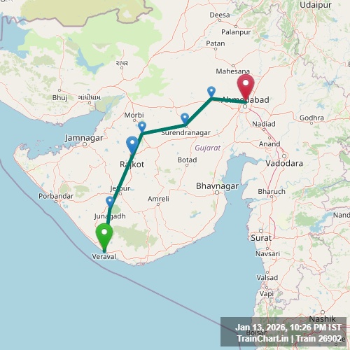 train 26902 map