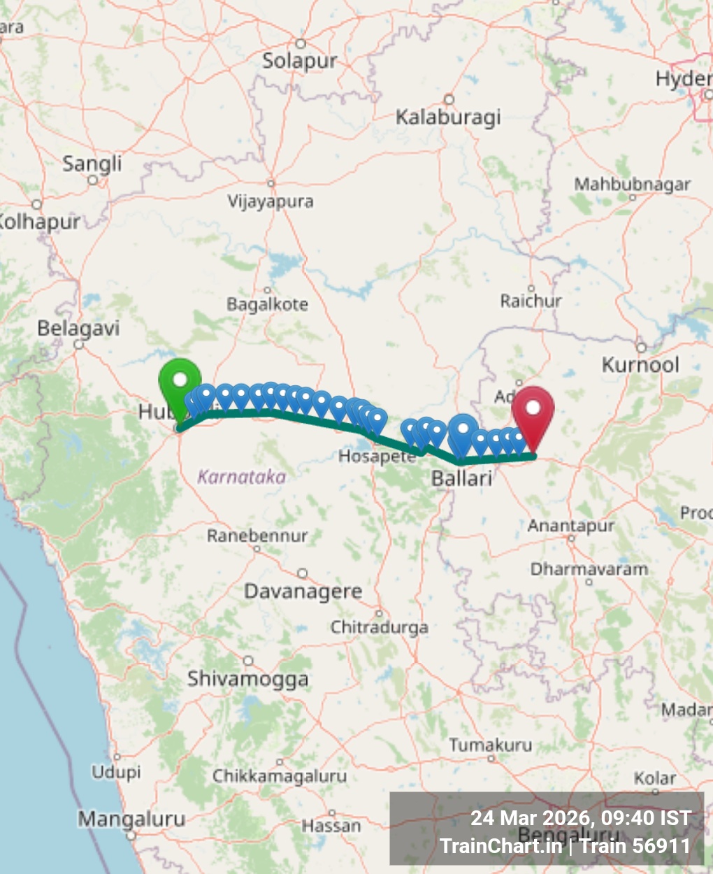 train 56911 map