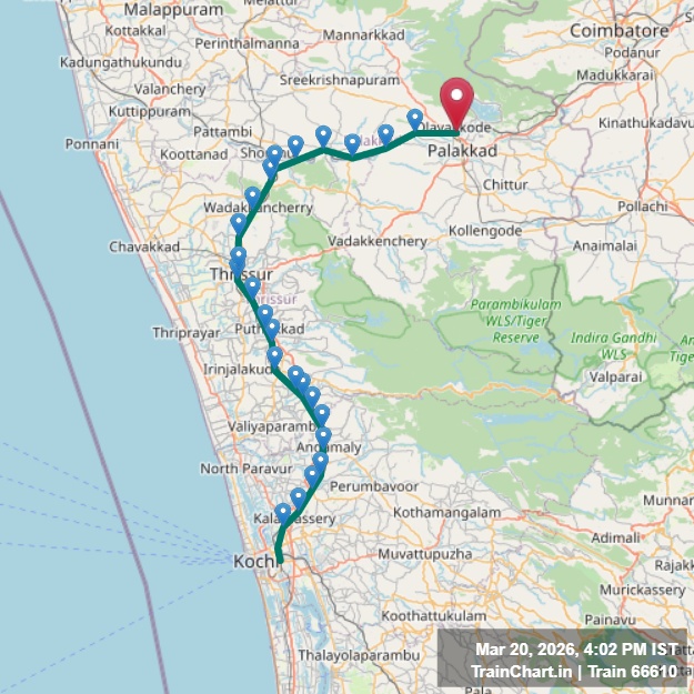 train 66610 map